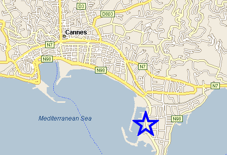 Map Cannes, John and John Real Estate, Ref 046